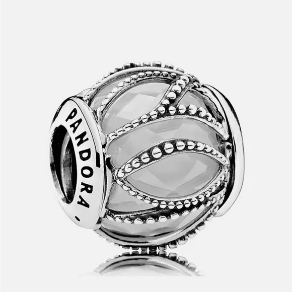 PANDORA Silver Intertwining Radiance Sterling Silver Charm 791968CZ - Picture 1 of 6